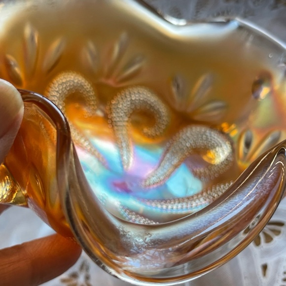 Carnival Glass dish, vintage, colorful! - Picture 10 of 10